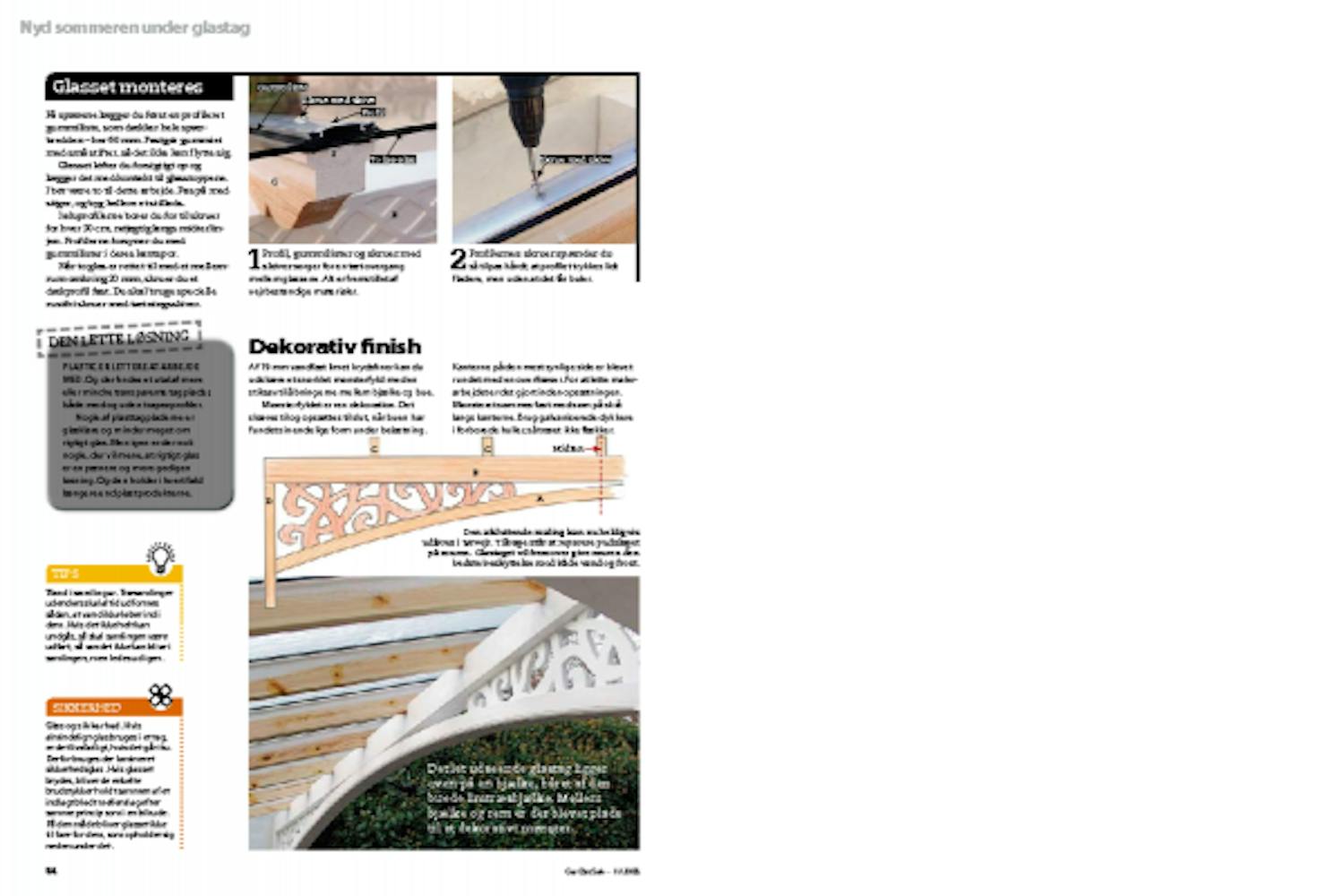 Glastag: Glastag til overdækket terrasse Glastag: Glastag til overdækket terrasse